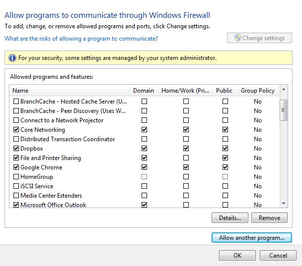 Firewall Configuration A. Firewall Configuration A.1 For Windows 7 The following instructions explain how to configure the standard Windows Firewall for Windows 7. To configure the firewall: 1.