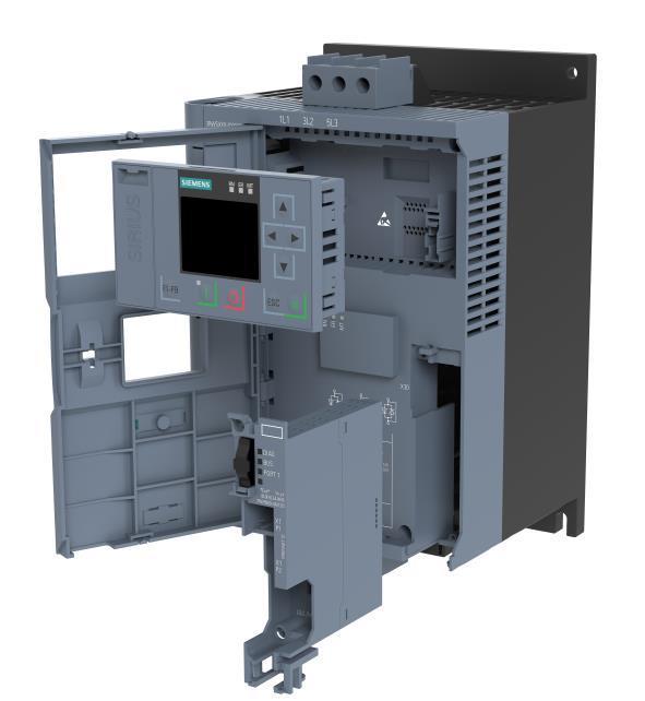 SIRIUS 3RW55 Soft Starters High performance Top highlights Feature / Function Benefit Autoparameterization τ Easy and adaptive commissioning even in changing load profiles Hybrid technology and