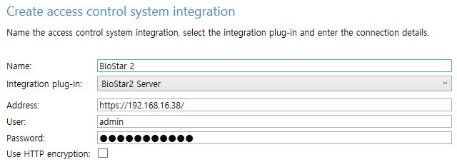 To do this, go to the system tray and right-click on the Milestone XProtect Event Server icon and then click Restart Event Server service. 3 Select Integration plug-in as BioStar 2 Server.