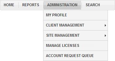 About the Admin Portal and User Roles Administration Menu When you sign in as an administrator, the menu bar includes the ADMINISTRATION menu.