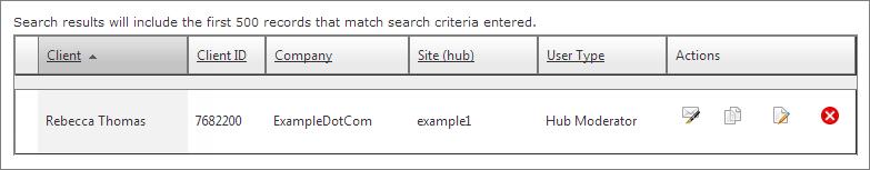 Adding and Managing Clients (Users) Search for a Client To find a client in the system, on the: Administration menu, select Client Management Search for a Client.
