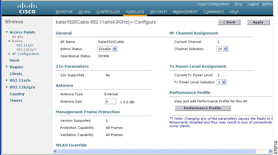 Connecting the Cisco 1520 Series Mesh Access Point to Your Network Enabling AP1522 and AP1524PS to Associate with Cisco 3200 - Using the GUI To enable AP1522 and AP1524PS to associate with Cisco