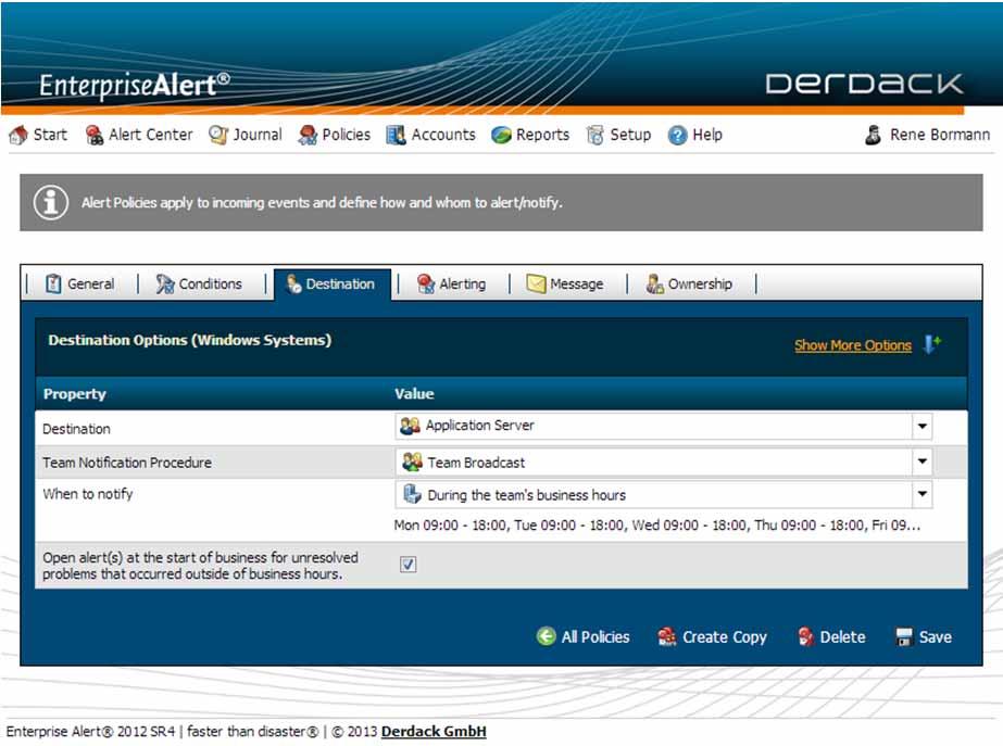 1.2.3 Multiple contact addresses per channel Enterprise Alert users can now add multiple contact addresses. Previously the available contact addresses where limited in Enterprise Alert.