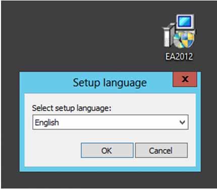 2.4 Server System (simple mode) 2.4.1 Step 1 Installation In order to start the setup wizard double click the file EA2012.exe.