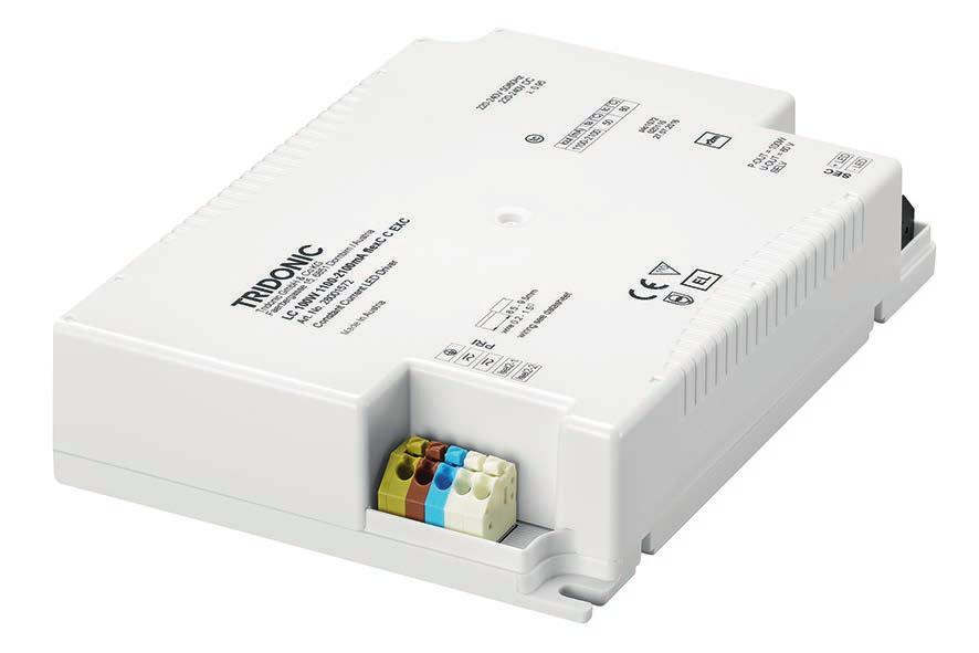 Driver LC 100W 1100 2100mA flexc C EXC EXCITE series Product description Constant current LED Driver Dimmable via ready2mains Gateway Dimming range 15 100 % (Depending on load.