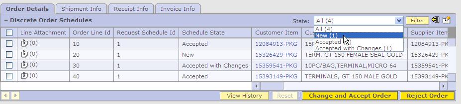 Managing PO Continued To make changes to the PO, you must first select the state that you want to work within.