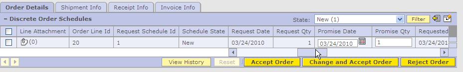 Managing PO Continued Once the state is selected, scroll over to the right
