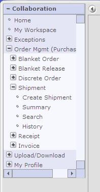 ASN Advanced Shipping Notice Collaboration Menu Click Order Management Click on Shipment Click Create Shipment Note: Creating an ASN will send a notification to the Bosch