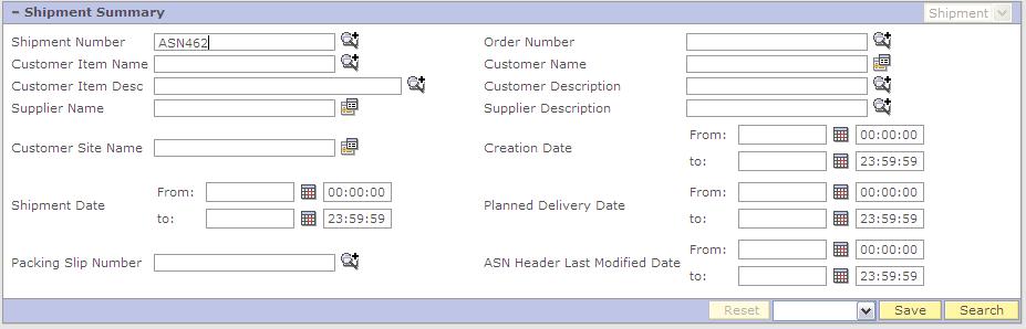 Viewing and Printing the Completed ASN Enter Shipment Number shown previously Click