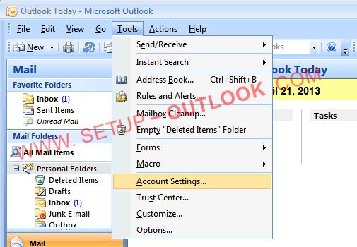 How to configure Outlook 2007 Open Outlook 2007 If this is the first time you open Outlook 2007 since its install, a window will immediately