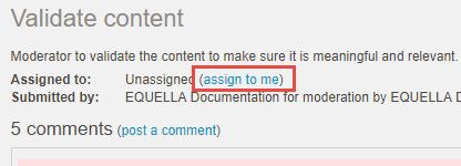 Task name and description use the <Prev and Next> links to move through tasks, or click x of y tasks link to return to the task list. Assigned to see Assigning tasks on page 20.