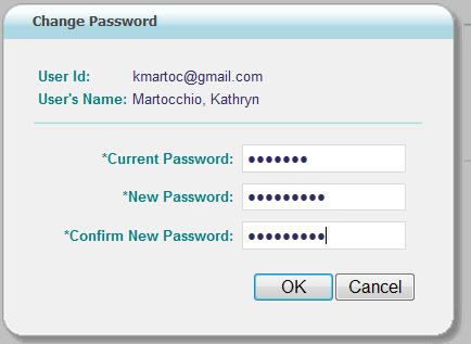 Log in using the new User ID and the temporary password.