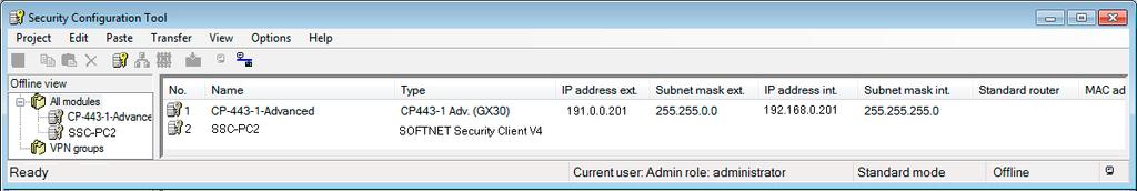 Configuring remote access via a VPN tunnel 5.2 Remote access - VPN tunnel example with CP x43-1 Advanced and SOFTNET Security Client 3.