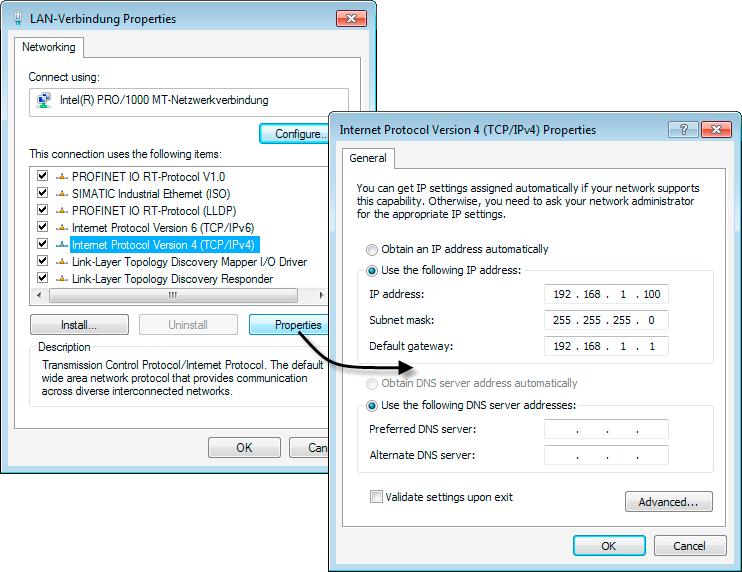 Firewall in advanced mode 3.2 Creating user-specific firewall rules 4. Click the "Properties" button. 5.