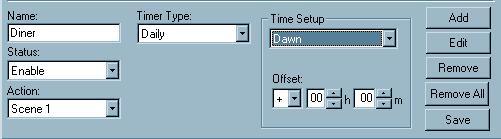 Dimensions D3200 Software Instructions Page 14 of 29 Example of Time Setup: Dawn Time Setup: Dawn Offset