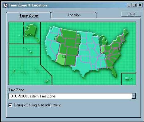 Dimensions D3200 Software Instructions Page 17 of 29 Location Setup Screen The location setup screen is used to program the time zone, latitude and longitude.