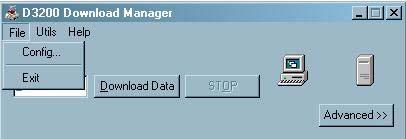 Dimensions D3200 Software Instructions Page 24 of 29 Download Manager Menus The Download Manager contains the following menus., File, Utils and Help.