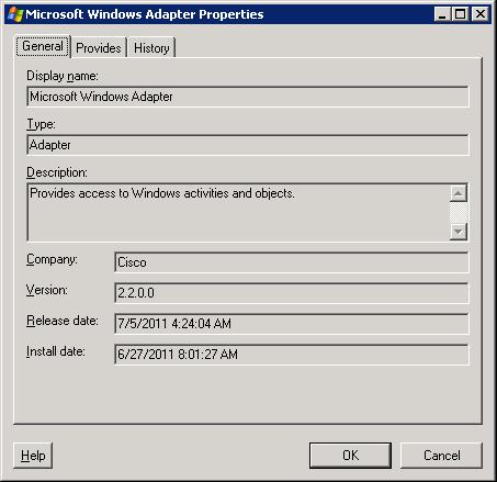Accessing Windows Adapter Properties Chapter 1 Understanding Windows Adapter Accessing Windows Adapter Properties To view adapter properties: Step 1 On the Administration Adapters view, highlight