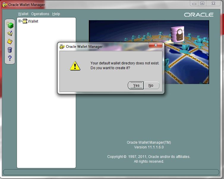 User Manual 7.1.1 Create a new Wallet and import Certificate 1. Go to the \Oracle_WT1\bin\launch.