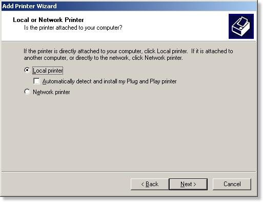 If you can not find your printer from the list, click on the Have Disk button and browse to the printer drivers for your printer (floppy, CD, or downloaded). Step 5. Step 6. Step 7.