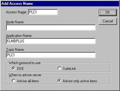 The "Access Names" dialog box will appear. Click on Add.