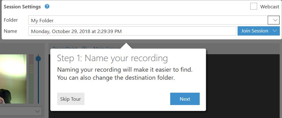 Note: You can also open the Recorder directly from your computer and login. 2. Introductory Tour 2.1.