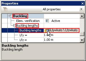 In the Buckling category, expand Buckling lengths, click Buckling lengths, then click.