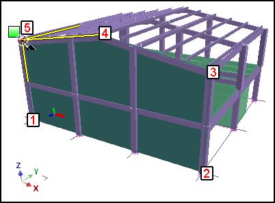 Step 1: Create windwalls In this step, create windwalls on the profiles of the structure. 1. In the Pilot, select the WindWalls system. 2.
