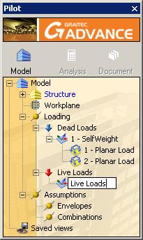 Step 2: Generate live loads on selected elements In this step, you will create live loads case families and generate a live load on the floor of the first level of the structure.