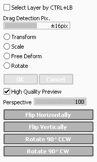 OK Fix transformation. Cancel Cancel transformation. High Quality Preview Set toggles high quality preview ON/OFF when the guide is translated.