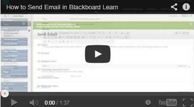 Guide: ETG- 36 Effective: 20 May 2014 Page #: 31 of 74 Email The email tool allows you to send email to other people in your course without launching an external email program, such as Gmail,