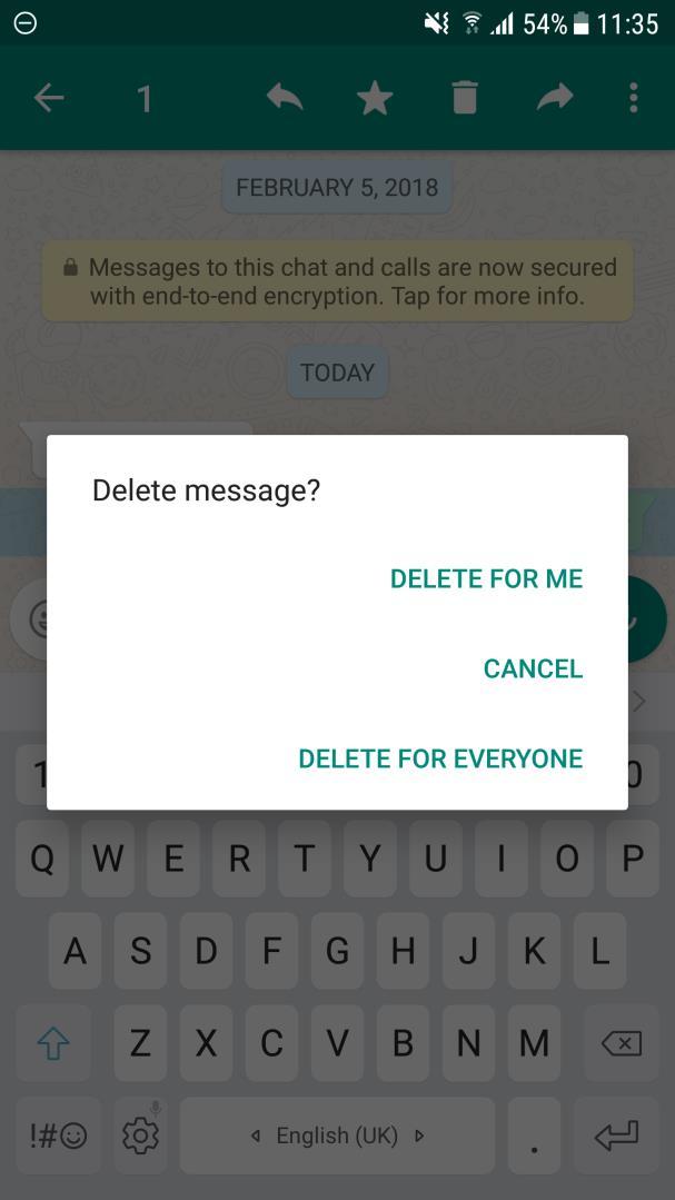 OVERVIEW Instant Messaging New WhatsApp feature introduced October 2017 Delete messages for everyone Do