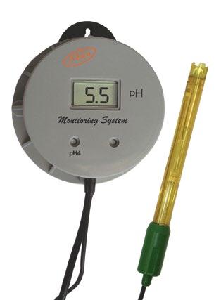 read large LCD display. ECO209 is supplied with a 12V DC adapter, an epoxy body probe, buffer solution, a screwdriver for calibration purposes and a stainless steel temperature probe.