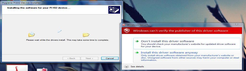 If you get the Windows security message shown