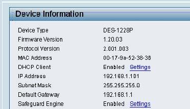 Make sure the firmware version of DES- 1228P is at least 1.