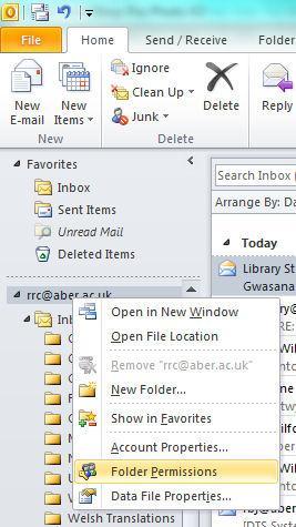 EMAIL: How Do I Share a Folder?
