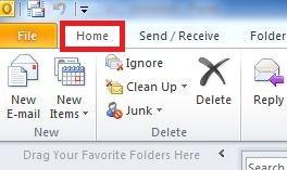 OUTLOOK - EMAIL EMAIL: How do I Send an Email? Click the Home Tab if necessary.