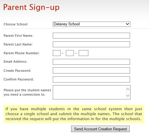 The school that receives the request will put the information in for the multiple schools.) 6.