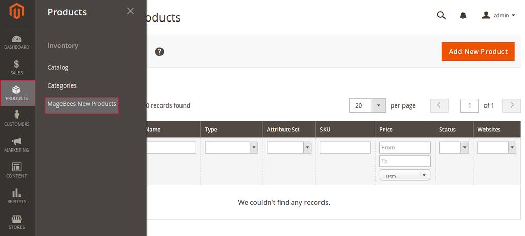 MANAGE NEW PRODUCTS Auto: Display new products automatically based on configuration.