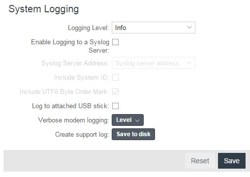 Include System ID: This option will include the router s System ID at the beginning of every log message. This is often useful when a single remote Syslog server is handling logs for several routers.