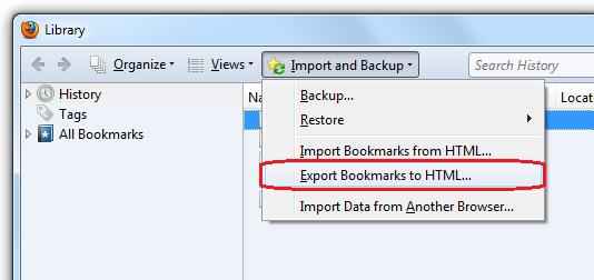 4. Type a filename and browse to a folder where you have rights to save your file. 5. Click Export, then Finish. Restore 1. From the File menu, choose Import and Export. 2.