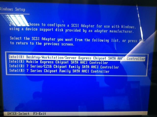 AHCI driver installation for WINXP/POSREADY2009 For ToriPOS815: Please select
