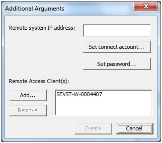 Section 3 Configuration Creation of a Remote Access Client Figure 16. Configuring the Connect Account 3.