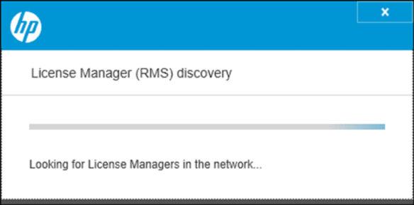 2. The application will automatically search for all the License Manager