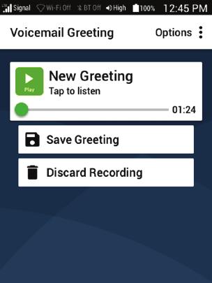 How to Set Up Your Voicemail Greeting 1 2 3 From the Home Screen, TAP