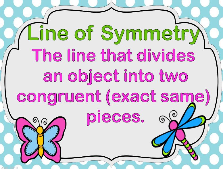 Lesson 6: Find lines of symmetry Rule for regular polygons: The number of equal sides is the same number of lines of symmetry. For example: Rectangles have 2 pair of equal sides.