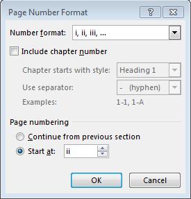 2.4.3 Front matter pagination The first page after the abstract should begin pagination with page ii.