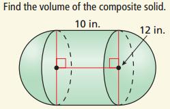 Examples: Finding the Volume of a Sphere The surface area of a sphere is 676π square inches. Find the volume of the sphere.