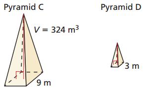 Examples: Finding the Volume of a Similar Solid Square pyramid