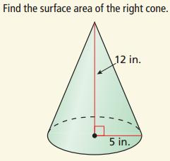 Surface Areas of Right Cones